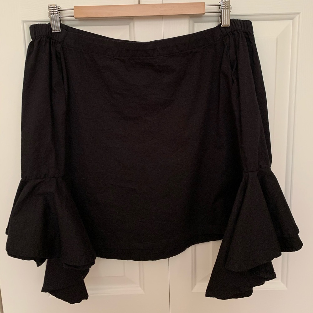 Bell-Sleeve Off the Shoulder Top